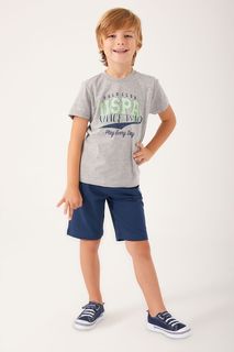 Костюм спортивный детский US Polo Assn us1354-V1, белый, темно-синий, 122