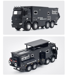 Машинка метал Newao кемпер, дом Nomadison Pilot F RV 2022 Mercedes-Benz XA3250B черный