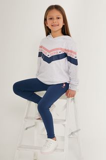 Костюм спортивный детский U.S. POLO Assn. US1601-V2, серый, розовый, 140