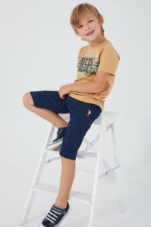 Костюм спортивный U.S. POLO Assn US1354-V1, бежевый; светло-коричневый; темно-синий, 110