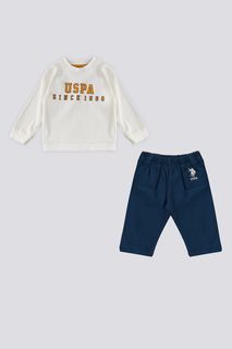 Костюм спортивный US Polo Assn USB1717-V1, синий; белый, 74