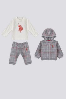 Костюм спортивный US Polo Assn USB1717-V1, серый, 86