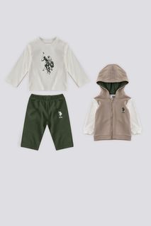 Костюм спортивный US Polo Assn USB1717-V1, светло-зеленый, 74