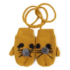 Варежки PlayToday 388061, желтый, 11