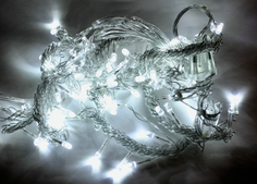 Гирлянды светодиодные новогодние "Штора" 600 LED - 3 x 3 м - цвет Белый No Brand