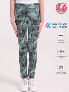 Леггинсы детские Апрель 894дев804нД1Р, паутинка на светло-зеленом, 98