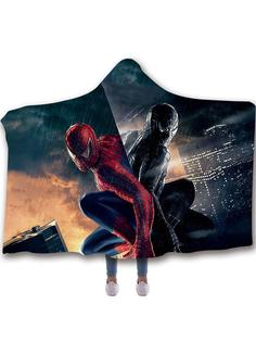 Плед с капюшоном StarFriend Человек-паук Spider-man 130х150 см