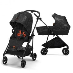 Универсальная коляска 2 в 1 Cybex Melio Street Black с дождевиком