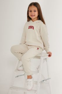 Костюм спортивный U.S. POLO Assn US1601-V2, кремовый, 140