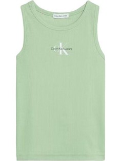 Топ детский Calvin Klein Monogram Rib Sleeveless Top зеленый 104