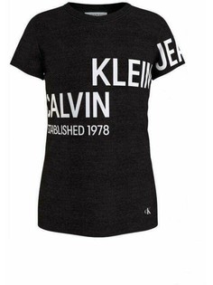 Футболка детская Calvin Klein Inst Hero Logo T-Shirt бежевый 110