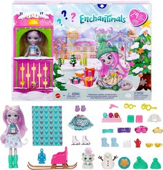 Адвент календарь Enchantimals с куклой Сибилл Снежный Барс, HHC21