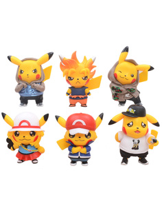 Фигурки покемон Пикачу 6 образов pokemon Pikachu неподвижные 8-10,5 см Star Friend