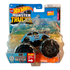 Машинка Hot Wheels Monster Trucks 1:64 Volkswagen Beetle голубой, 16,5 см