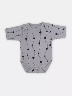 Боди с коротким рукавом Rant HUGS AND KISSES Pattern Grey р.74 РАНТ