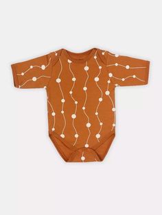 Боди с коротким рукавом Rant HUGS AND KISSES Pattern Brown р.74 РАНТ