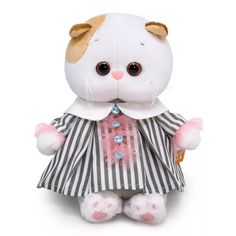 Мягкая игрушка Budi Basa Кошечка Ли-Ли BABY в полосатом платье 20 см арт. 329154