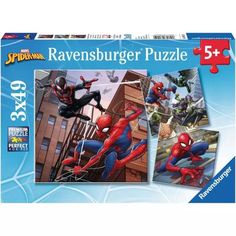 Пазл картина Ravensburger 3х49 Человек-Паук