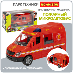 Машина Bondibon пласт инерционная, открыв двери и багажник, размер 12,2х5,2х6,5 см
