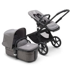 Коляска 2 в 1 Bugaboo Fox 5 Complete Black Grey Melange Grey Melange