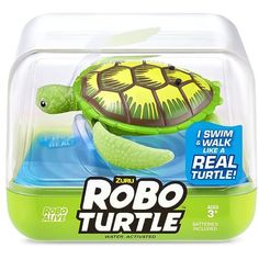 Интерактивная игрушка ZURU RoboAlive Robo Turtle плавающая черепаха зеленая