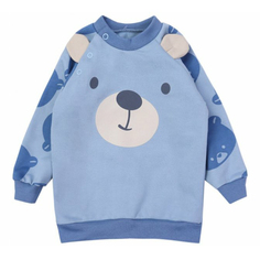 Свитшот для мальчика КотМаркот Mishka голубой размер 80