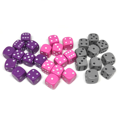 Набор кубиков Pandora Box Studio Симпл, 10 мм, 30 шт, розовый, серый, фиолетовый