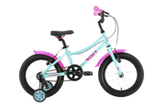 Велосипед Stark Foxy Girl 16, бирюзовый, розовый hq-0014336