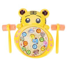 Развивающая музыкальная игрушка Iqchina baby space тигр с молоточком, игра в хомяка