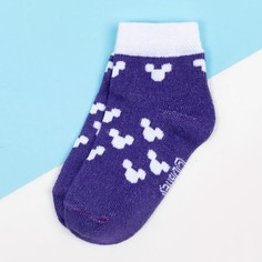 Носки Микки Маус, фиолетовый, 8-10 см Kaftan