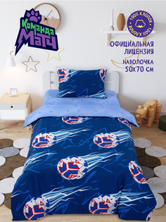 Детское постельное белье Текс-Дизайн Мячи, перкаль, 1,5 спальное синий