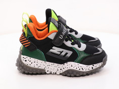 Кроссовки Indigo kids 92-320A_33, черный-зеленый, 33