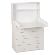 Комод Polini kids Simple 2580, со стеллажом, белый