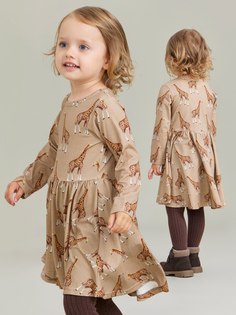 Платье детское Happy Baby 88542, бежевый, 92