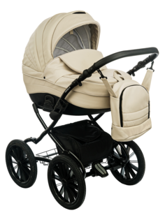 Коляска детская 2в1 Jovola VELINO Plus 14, 05 св бежевая кожа