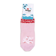 Носки детские St Friday Socks Свинка копилка, розовый, 30-32