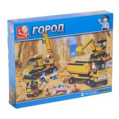 Sluban Конструктор Строительная техника, 474 детали