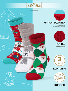 Носки детские Omsa Calzino 21N62 /21N63 /21N61, Rosso/Grigio Chiaro, 28-30