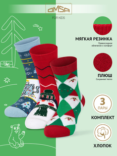 Носки детские Omsa Calzino 21N62 /21N63 /21N61, Jeans/Rosso, 30-32