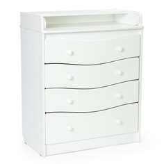 Детский комод BEBIZARO MODERN WHITE PREMIUM