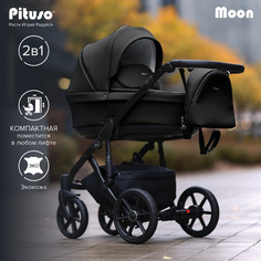 Коляска детская 2 в 1 Pituso Moon Luxury Ткань Black