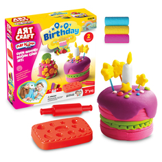 Набор для лепки AЯT CRAFT Мини-торт, тесто 3х50г