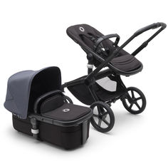 Коляска детская 2 в 1 Bugaboo Fox 5 Black Midnight Black Stormy Blue