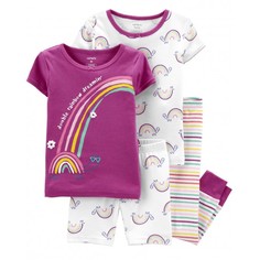 Пижама детская CARTERS 1230067 белый; фиолетовый 68 Carters