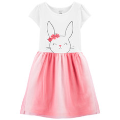 Платье детское CARTERS 1524431 бело-розовый 122 Carters