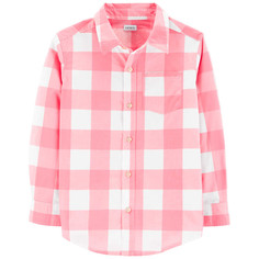 Рубашка детская CARTERS 1524341 бело-розовый 110 Carters