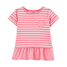 Футболка детская CARTERS 1429023 розовый; белый 80 Carters