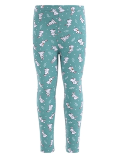 Леггинсы детские Апрель 1ДРЛ2785804н, Кролики на серо-зеленом, 80