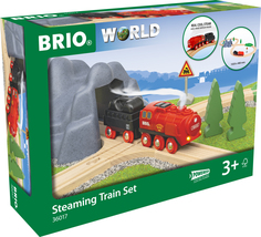 Железная дорога Brio с паровозом и вагоном Набор 36017
