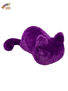 Мягкая игрушка Штучки, к которым тянутся ручки Котя мех, фиолетовый